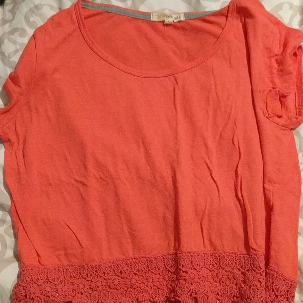 Coral dressy shirt